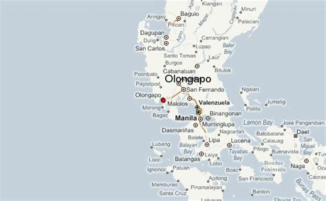 olongapo city philippine map